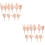 20 Pcs Mini Plastic Hand Joints For Diy Doll Parts 8