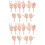 20 Pcs Mini Plastic Hand Joints For Diy Doll Parts 7
