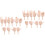 20 Pcs Mini Plastic Hand Joints For Diy Doll Parts 6