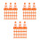 72 Pcs Kids Mini Orange Traffic Cones For And 9