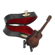 5 Sets Mini Wooden Guitar Model Decoration
