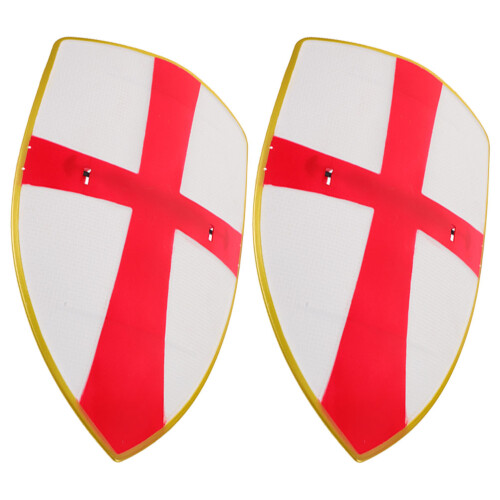 2 Unidades Escudo Medieval Para Niños