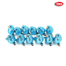 Presilhas de cabelo com glitter em formato de pássaro, vibrantes e fofas, com tema de pássaros, para mulheres. Acessórios de cabelo de espuma em