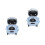 2Pcs Blue Mini Walking Dancing Rc Robot Toy for Kids Interactive 7