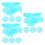 60 Pièces Jetons En Plastique Transparent Pour Comptage 8