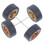 1 Paire De Roue Pour Jouet 1/64 Pneu De Remplacement 7
