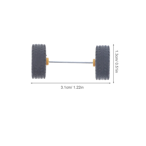 1 Paire De Roue Pour Jouet 1/64 Pneu De Remplacement 2