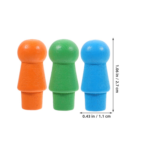 180 Pièces De Jeu En Bois Colorées, Remplacement Pour Dames 1