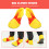 1 Paire De Chaussures De Clown Pour Halloween Taille 10