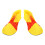 1 Paire De Chaussures De Clown Pour Halloween Taille 4