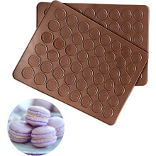 BPA-freie Macaron-Backmatten aus Silikon, temperaturbeständig und flexibel, wiederverwendbar und wasserdicht, lebensmittelechtes Silikon für
