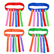 8 Pcs Tail Catch Toy Belts For Kids (Blue Red Orange Green)