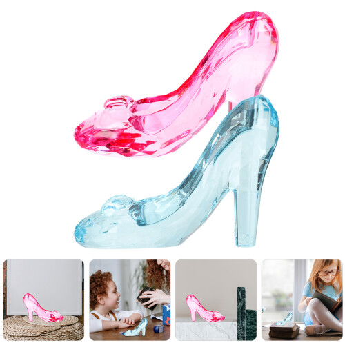 2 Pièces Décor Transparent Pour Chaussure Talon Haut 2