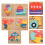 5Pcs Wooden Cube Puzzle With Storage Tray Educational Toy 7