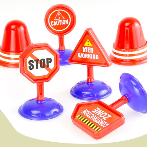 10 Pièces Jouets De Routière Enfant Panneaux 2