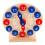 2 Sets Wooden Clock Toy for Children Educational 3