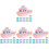 48 Pcs Mini Boat Crafts Luminous Model Decoration Microlandscape Prop 4