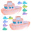 48 Pcs Mini Boat Crafts Luminous Model Decoration Microlandscape Prop 3