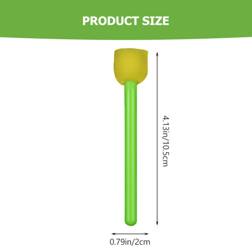 20Pcs Mushroom Head Sponge Brushes With Plastic Handle 1