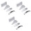 12Pcs Portable Optical Lens Kit Silver Physics Educational Glass Lens 4