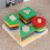 Set Legno Geometrici Educativo Bambini 10