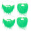 4 Pièces Costume De Saint-Patrick Moustaches Barbe Verte Cosplay 4