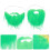 4 Pièces Costume De Saint-Patrick Moustaches Barbe Verte Cosplay 5