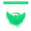 4 Pièces Costume De Saint-Patrick Moustaches Barbe Verte Cosplay 2