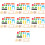 7 Set Da 19 Domino Legno Giocattoli Bambini 9