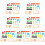 7 Set Da 19 Domino Legno Giocattoli Bambini 7