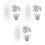 30 Sets Flexible Acrylic Doll Joints For Diy White Plastic Bear Making 7