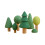 1 Set Wooden Tree Building Blocks Educational Forest Stacking Toy 1