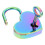 3Sets Shiny Plating Heart Love Locks Assorted Color Handbag Locks 11