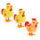 3Pcs Chick Wind Up Toys Plush Clockwork Jumping Chicken Playthings 1