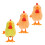 3Pcs Chick Wind Up Toys Plush Clockwork Jumping Chicken Playthings 5