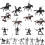 2 Sets Mini Sand Table Soldier Models Tiny Knight With Horse 1