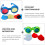 Ensemble Jouets Enfants Lunettes Couleurs Primaires 10