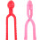 2Pcs Winter Outdoor Heart Shape Clips For Fighting 9