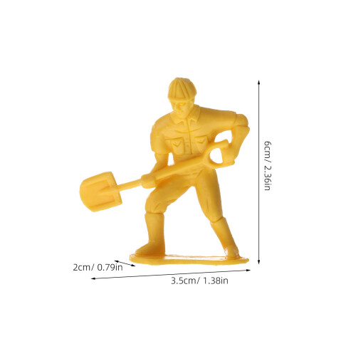 270 Pcs Engineering Man Model Toy Plastic Figures Play Set For Kids 2