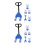 4 Sets Mini Forklift Platform Cart Hand Pulley Toy Model 4
