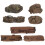 3 Set Ceppo Artificiale Finto Mini Decorazione 3