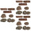 3 Set Ceppo Artificiale Finto Mini Decorazione 8