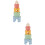 2 Set Educativo Bambini Cognizione Silicone 9