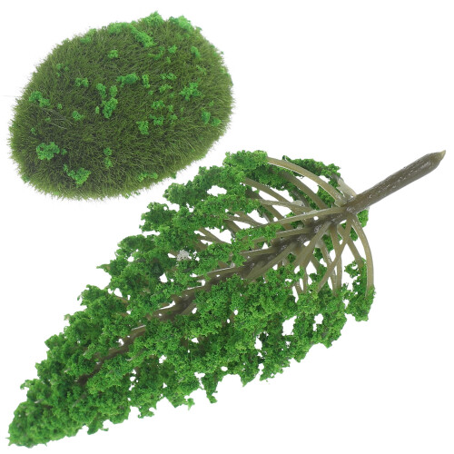 2 Pezzi Mini Albero Finto Per Paesaggio Architettonico E Modellismo 2