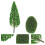 2 Pezzi Mini Albero Finto Per Paesaggio Architettonico E Modellismo 11