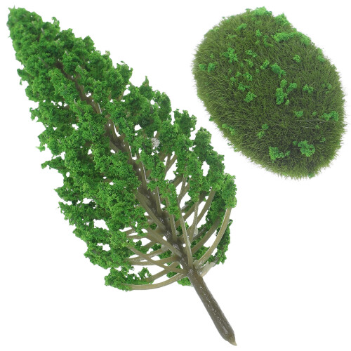 2 Pezzi Mini Albero Finto Per Paesaggio Architettonico E Modellismo 1