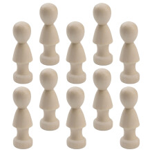10 Pezzi Legno Non Finite Da Colorare Fai Da Te