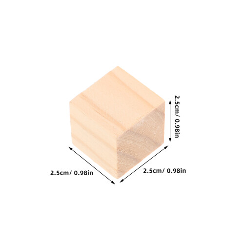 100Pcs Unfinished Wood Blocks For Building And Stacking Activities 1
