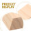 100Pcs Unfinished Wood Blocks For Building And Stacking Activities 8