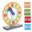 Wooden Teaching Clock For Learning Time And Math Skills 3